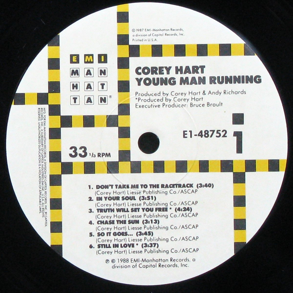 LP Corey Hart — Young Man Running фото 2