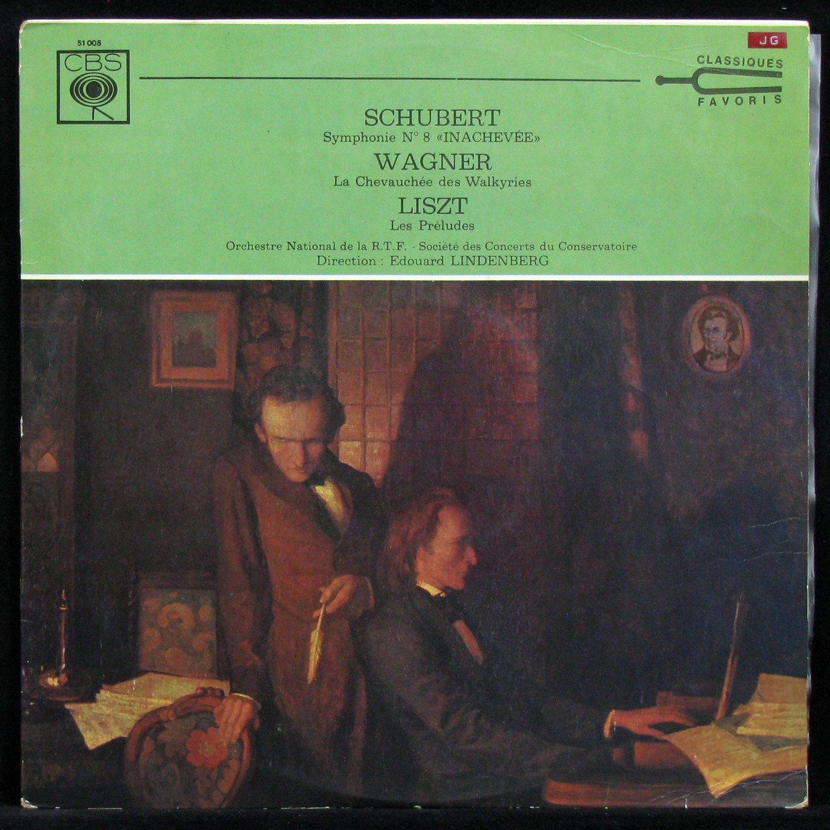 LP Edouard Lindenberg — Schubert / Wagner / Liszt: Symphonie N8 Inacheve / La Chevauche des Walkyries / Les Preludes фото