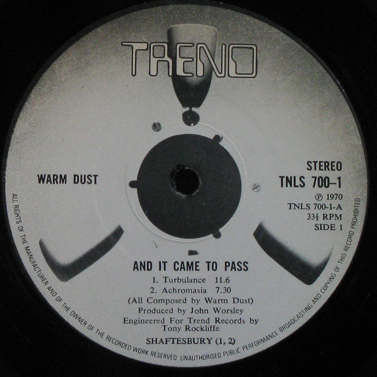 LP Warm Dust — And It Came To Pass (2LP) фото 4