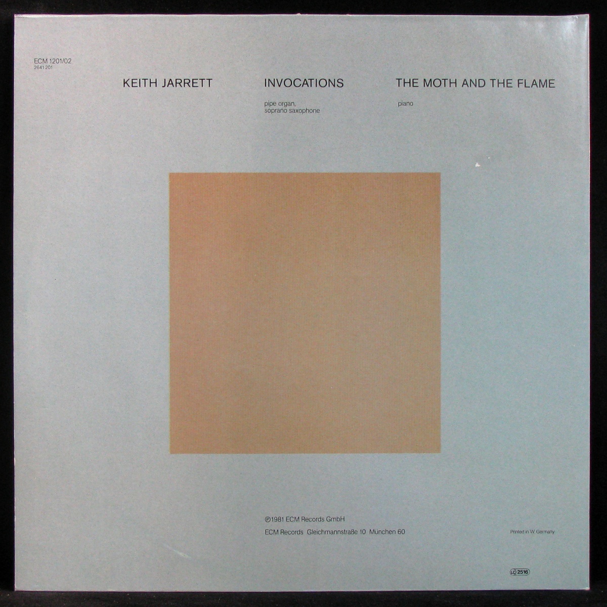 LP Keith Jarrett — Invocations / Moth And The Flame (2LP) фото 2