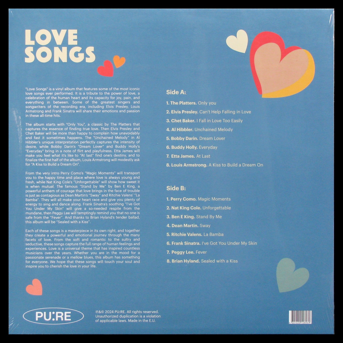 LP V/A — Love Songs (coloured vinyl) фото 2