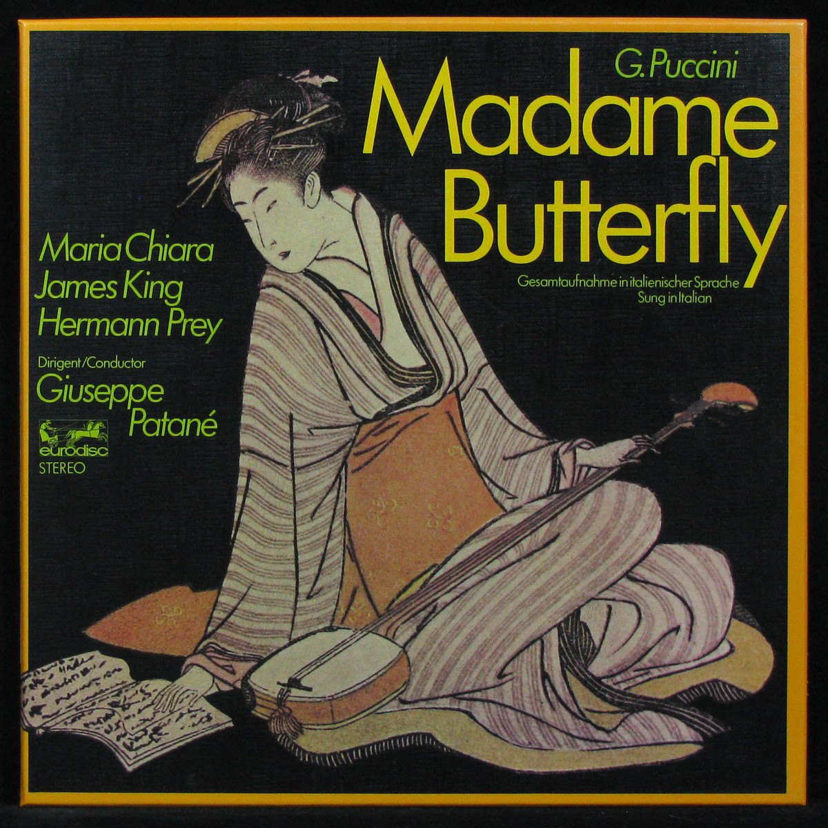 LP Guiseppe Patane / Maria Chiara / James King / Hermann Prey — Giacomo Puccini: Madame Butterfly (3LP Box, + booklet) фото