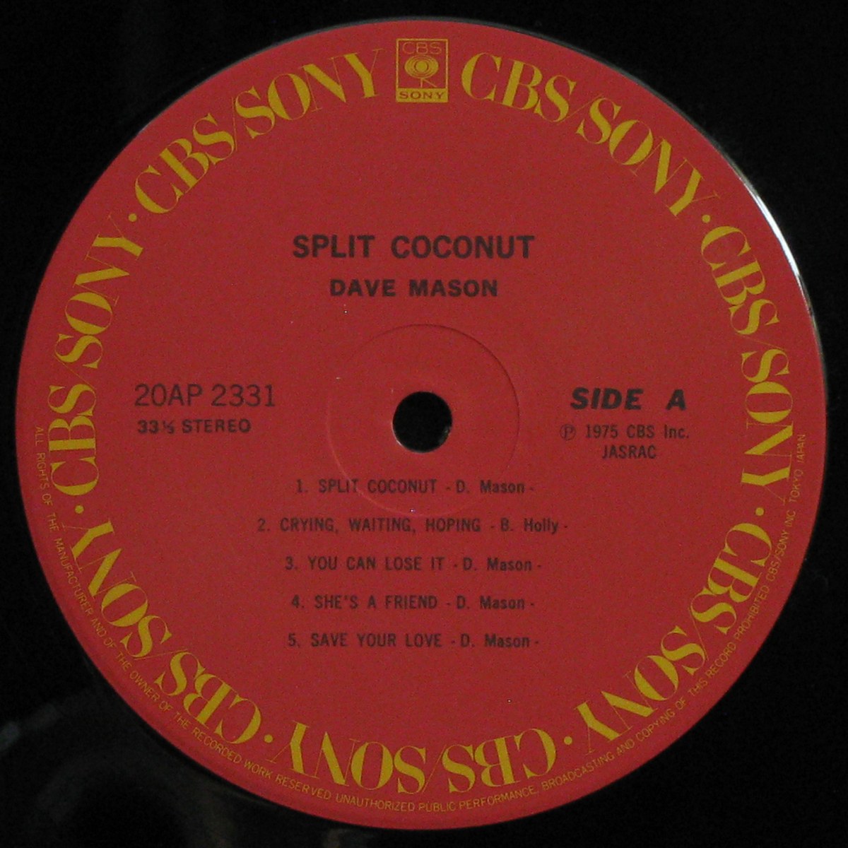 LP Dave Mason — Split Coconut фото 2
