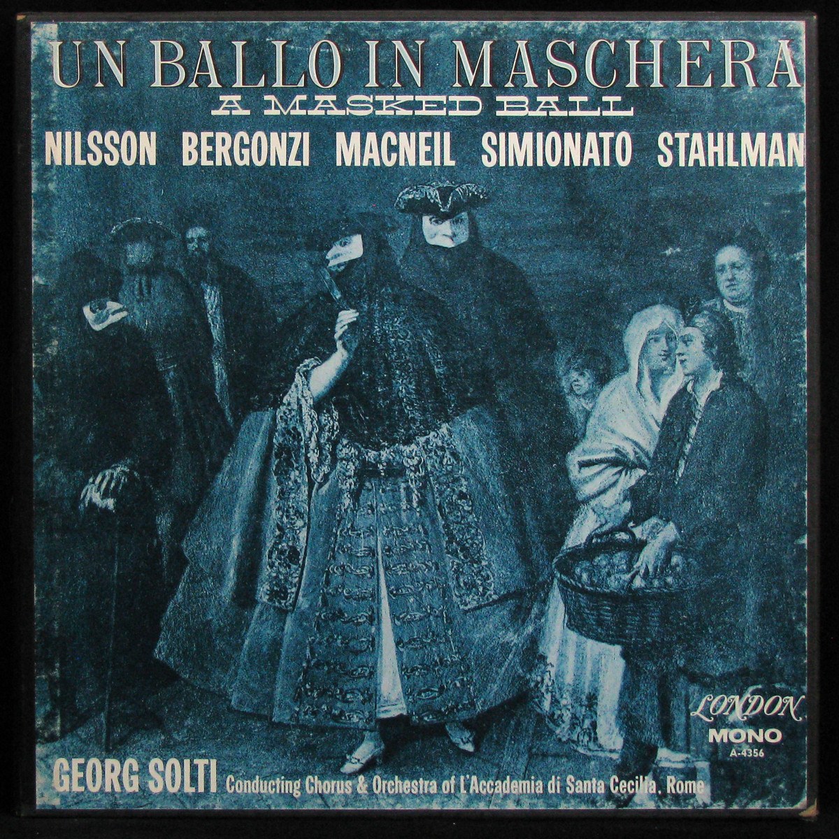 LP Georg Solti — Verdi: Un Ballo In Maschera = A Masked Ball (3LP Box, + booklet, mono) фото