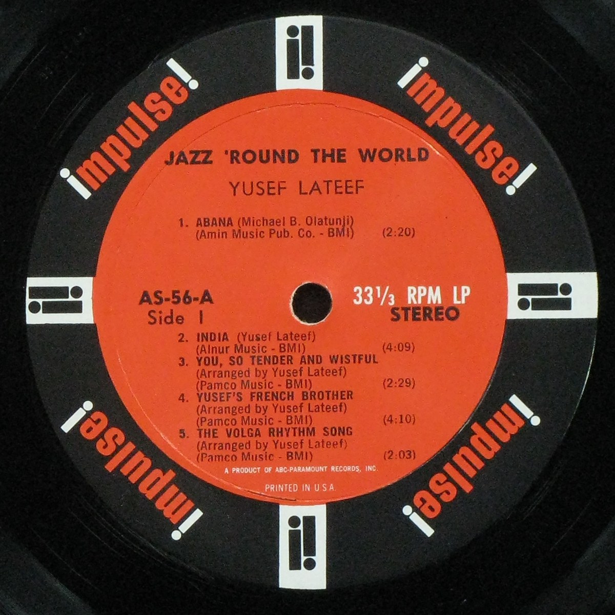 LP Yusef Lateef — Jazz 'Round The World фото 4