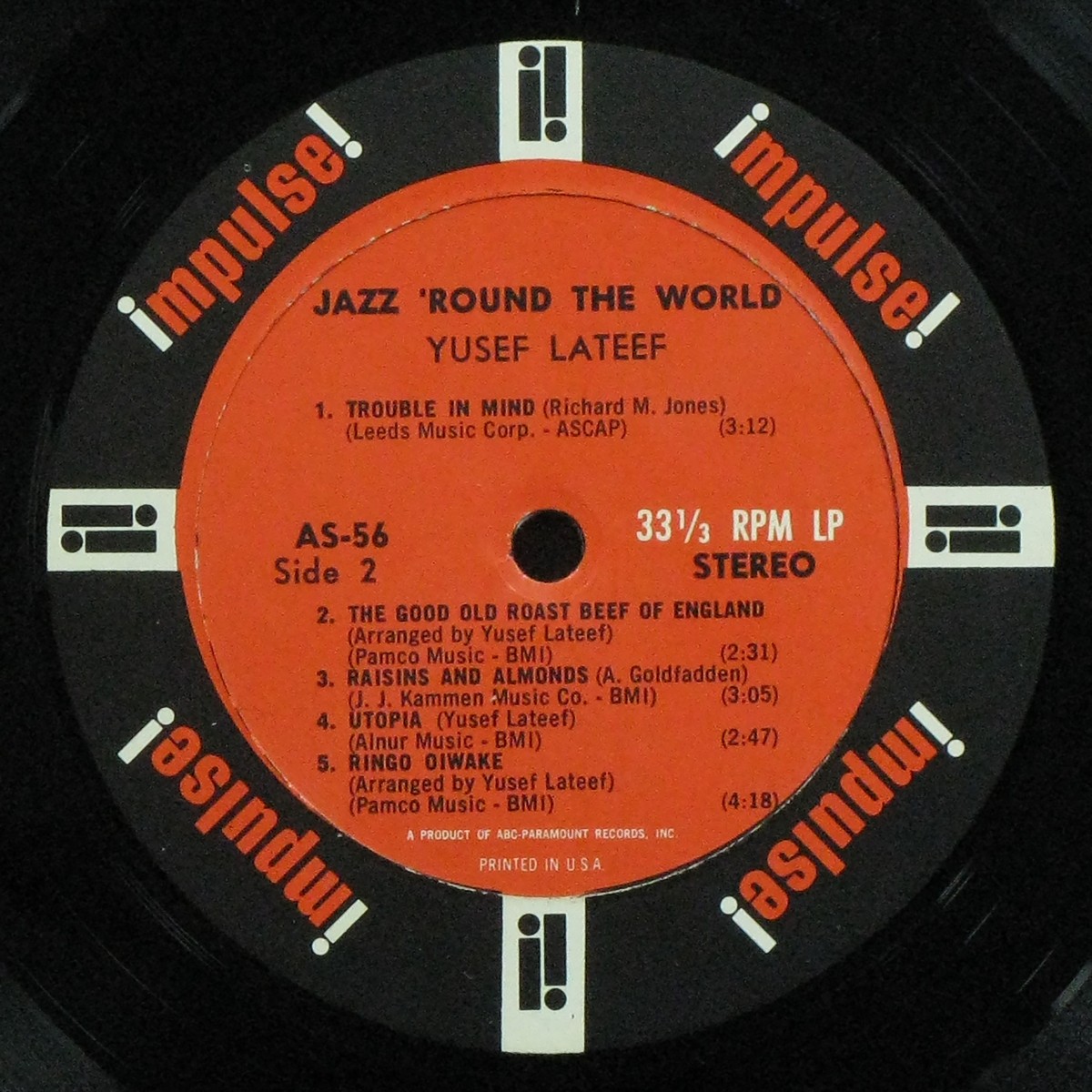 LP Yusef Lateef — Jazz 'Round The World фото 5