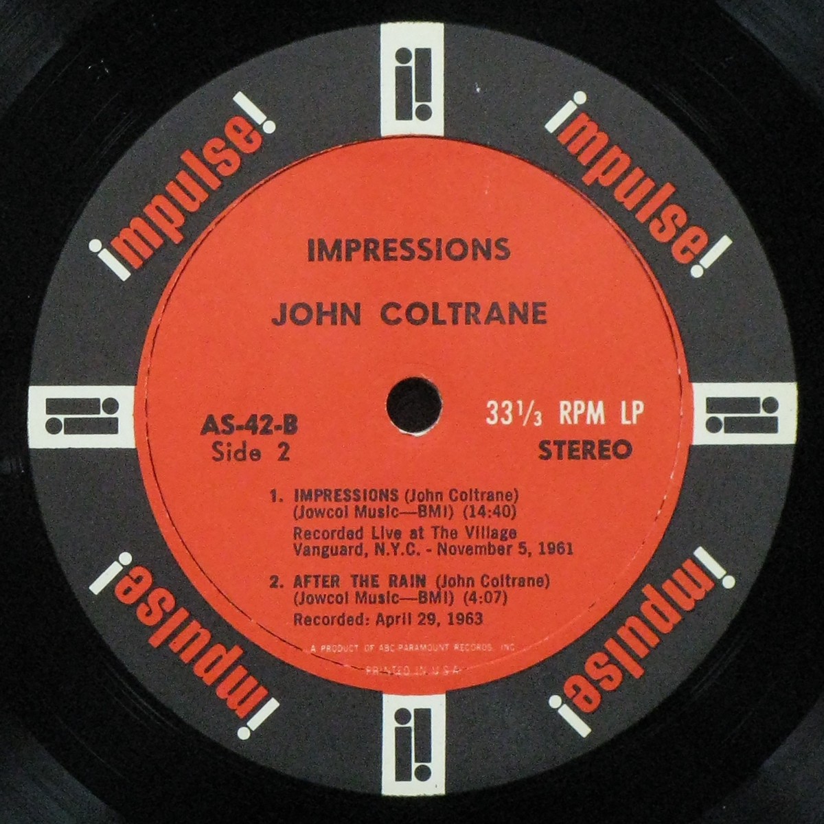 LP John Coltrane — Impressions фото 5