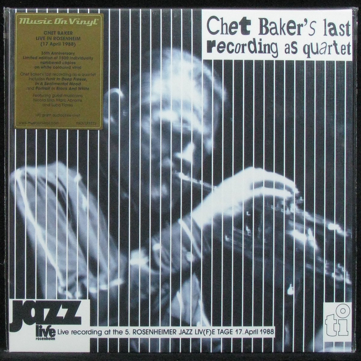 Chet Baker's Last Recording As Quartet