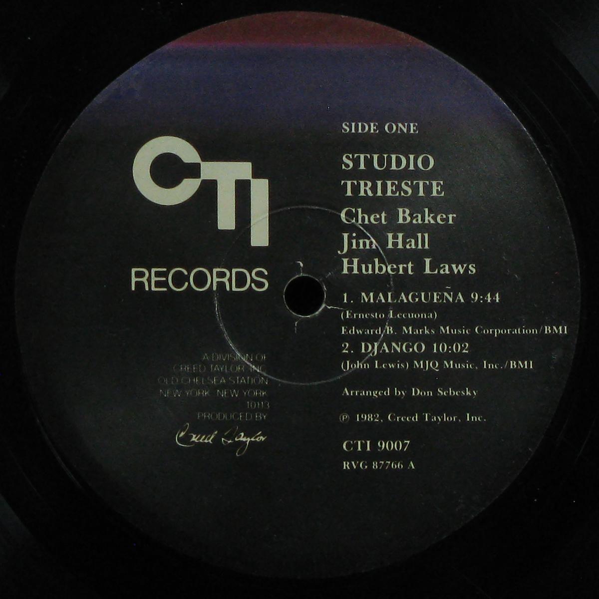 LP Chet Baker — Studio Trieste фото 3