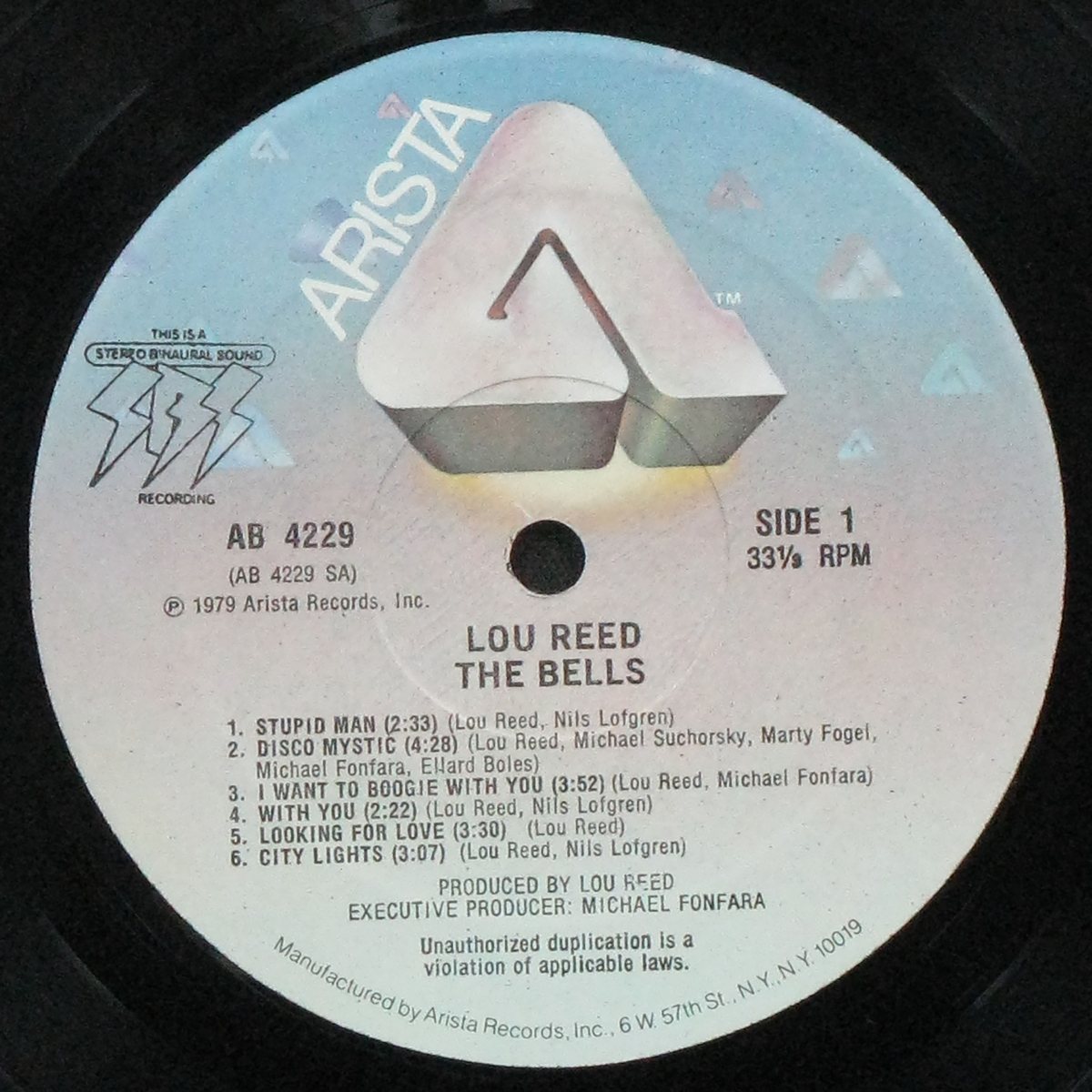LP Lou Reed — Bells фото 2