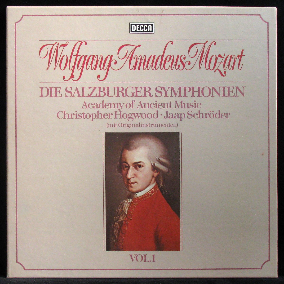 LP Jaap Schroder — Mozart: Die Salzburger Symphonien Vol. 1 (Mit Originalinstrumenten) (3LP Box, + booklet) фото