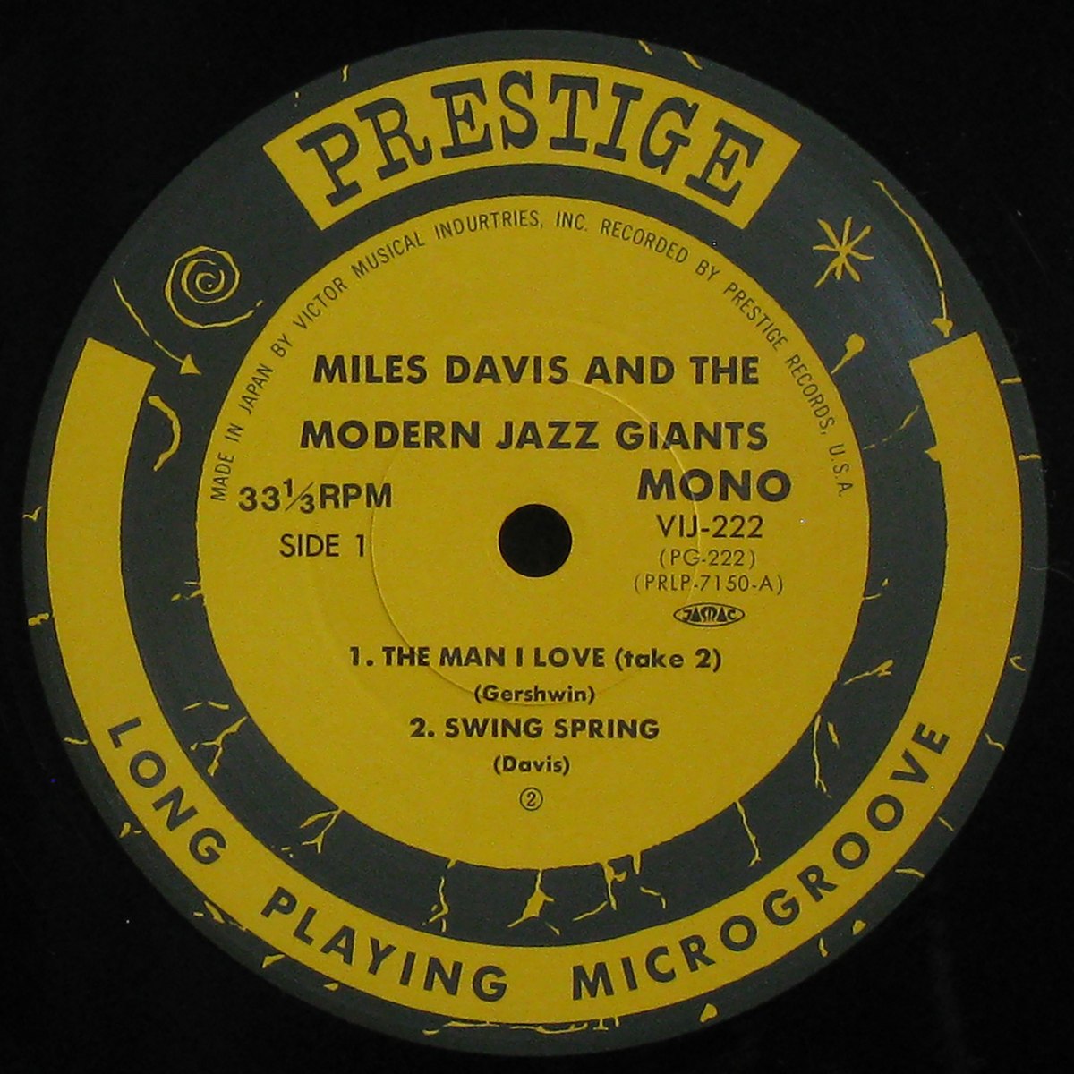 LP Miles Davis — Miles Davis And The Modern Jazz Giants (mono) фото 3