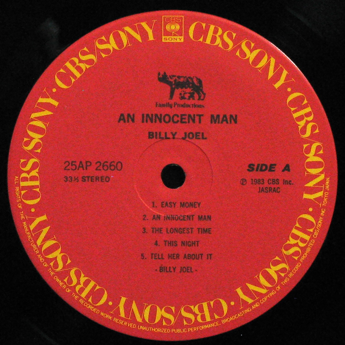 LP Billy Joel — An Innocent Man (+ obi) фото 2