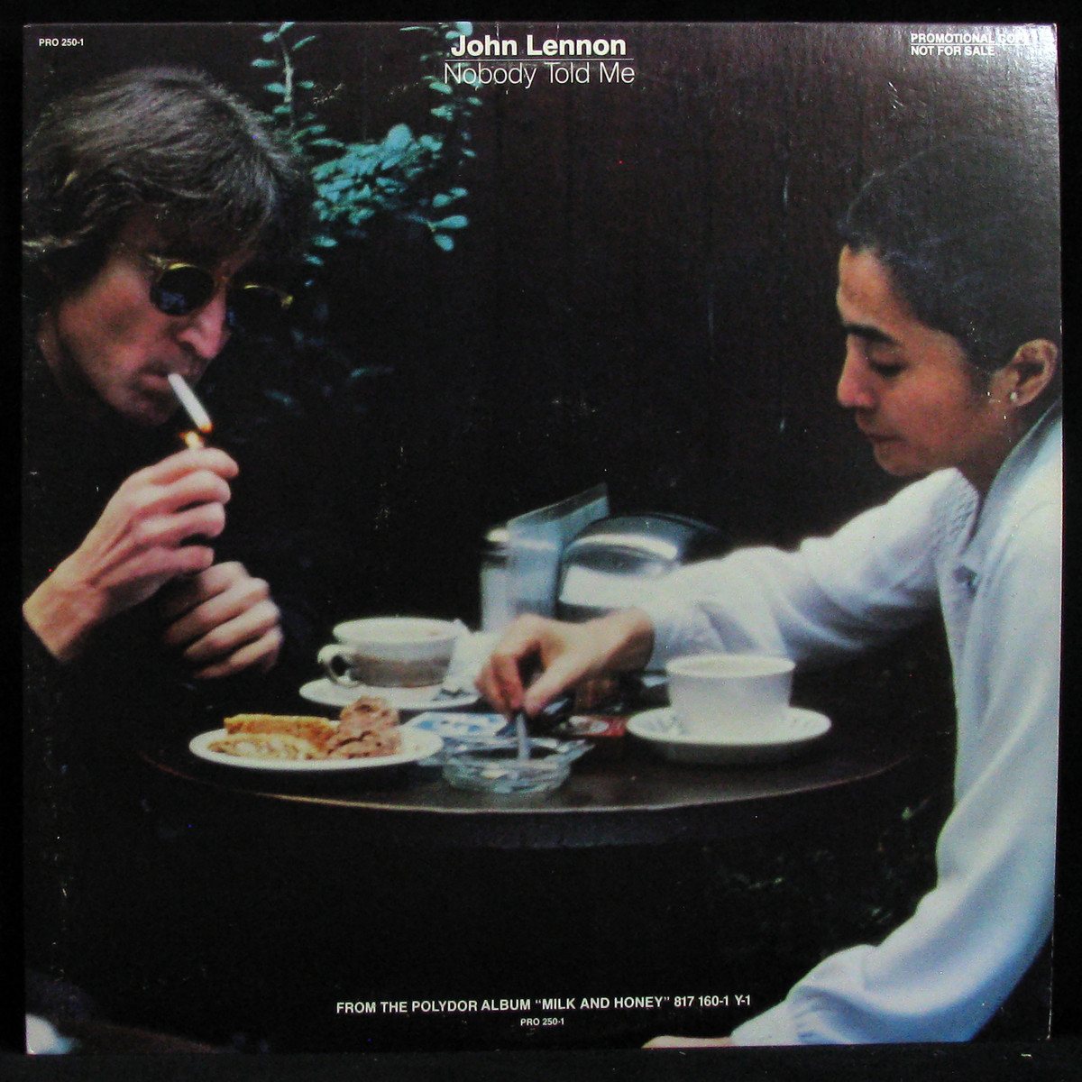 LP John Lennon & Yoko Ono — Nobody Told Me (maxi, promo) фото