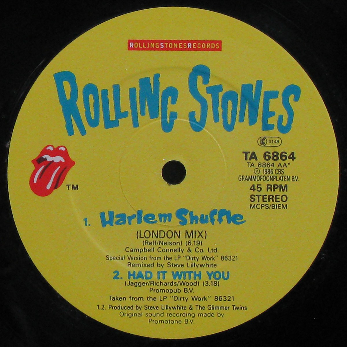 LP Rolling Stones — Harlem Shuffle (maxi) фото 2