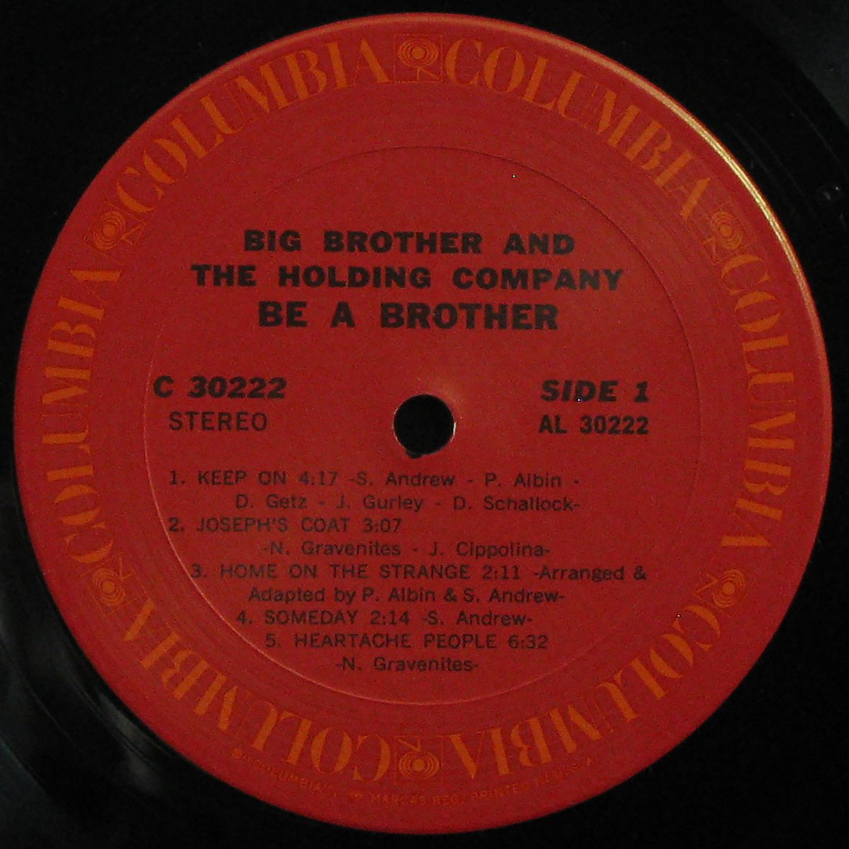 LP Big Brother & Holding Company — Be A Brother фото 3
