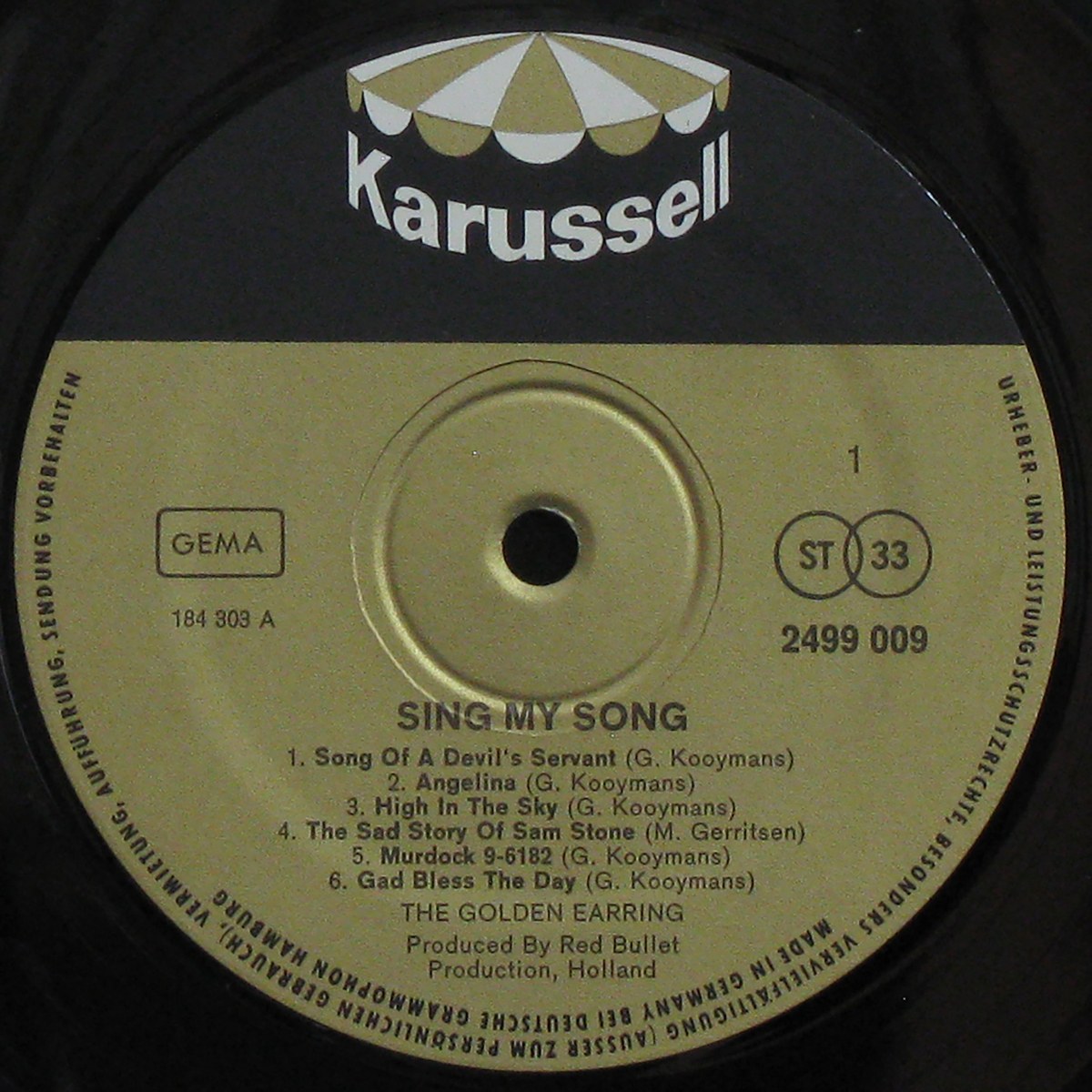 LP Golden Earring — Sing My Song фото 3