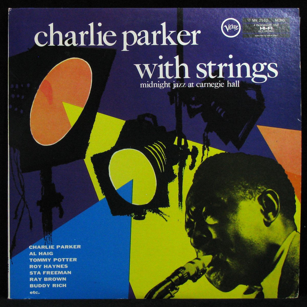 LP Charlie Parker With Strings — Midnight Jazz At Carnegie Hall (mono) фото