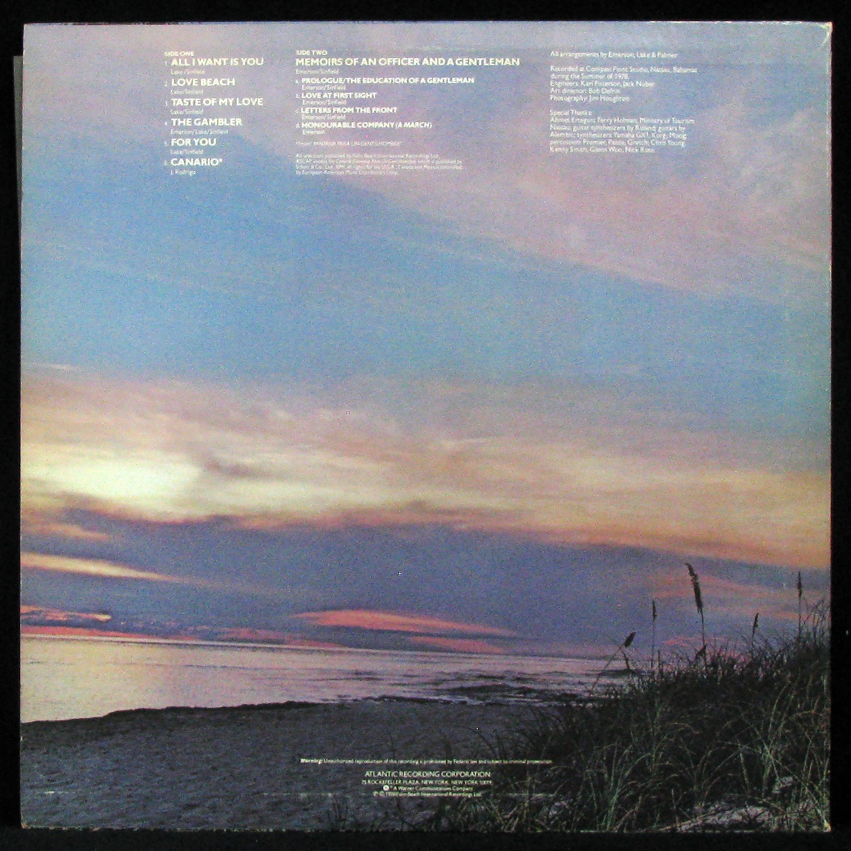 LP Emerson, Lake & Palmer — Love Beach фото 2