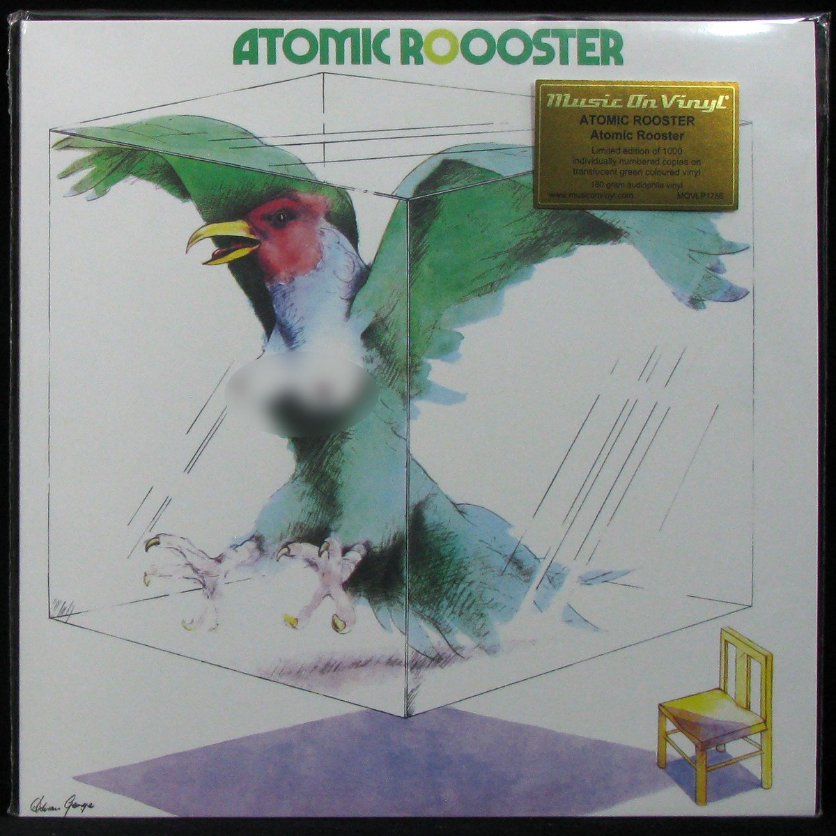 LP Atomic Rooster — Atomic Rooster (translucent green vinyl) фото