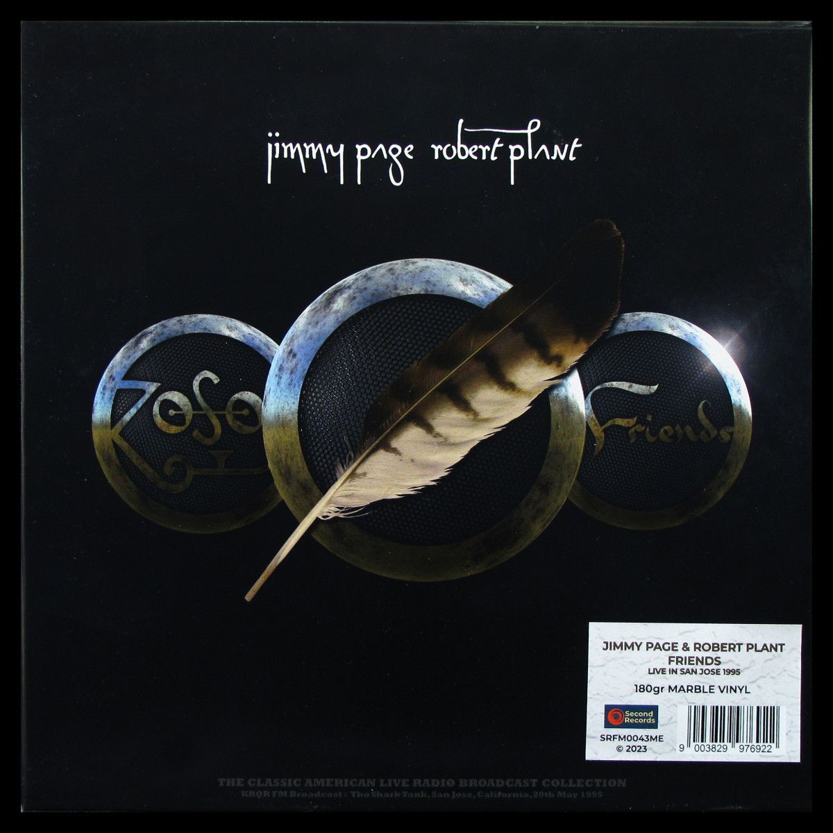LP Jimmy Page / Robert Plant — Zoso Friends (3LP, grey marble vinyl) фото
