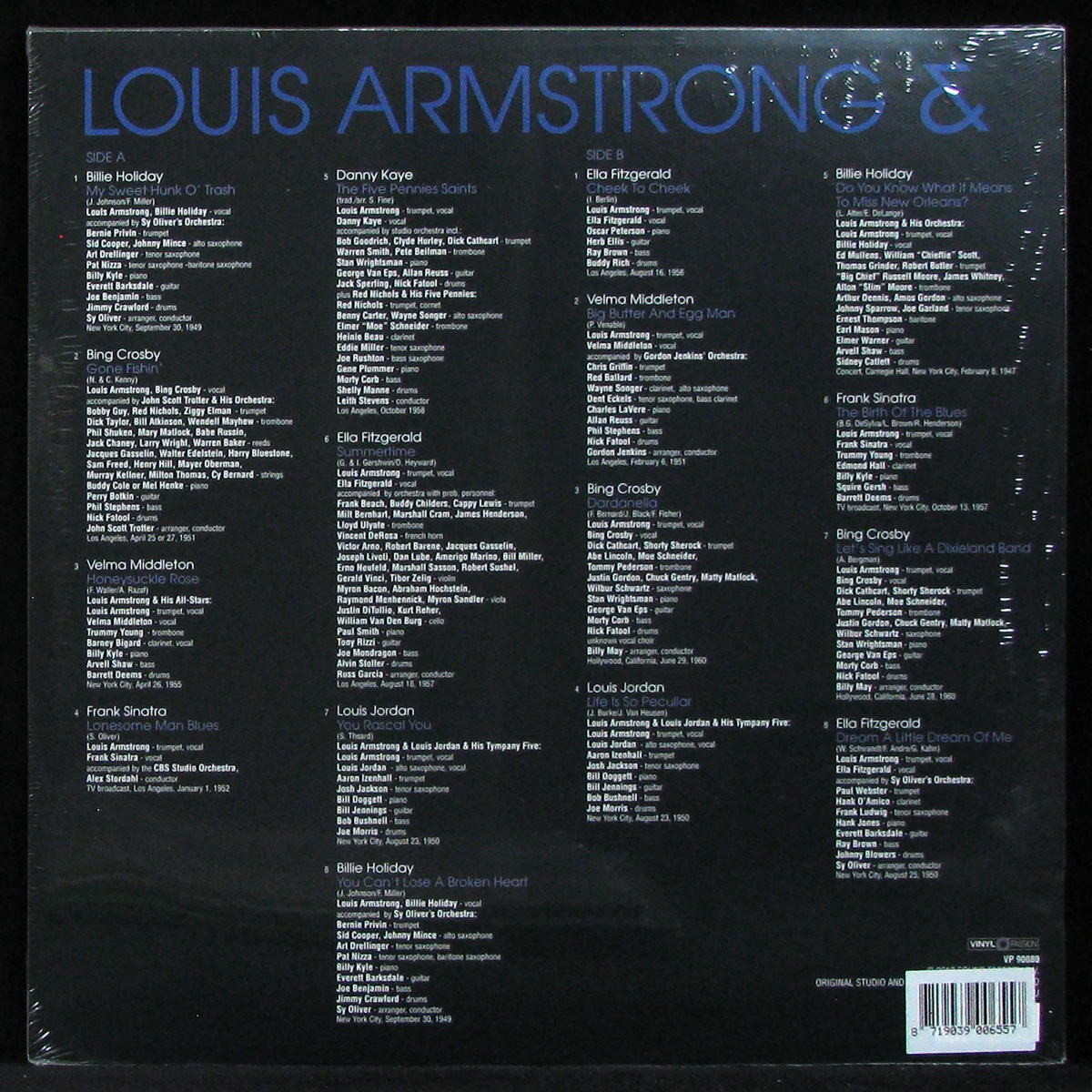 LP Louis Armstrong — Vocal Duets (coloured vinyl) фото 2