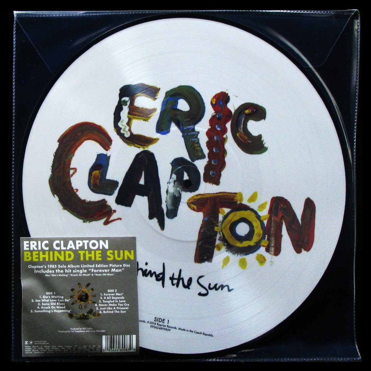 LP Eric Clapton — Behind The Sun (picture disc) фото