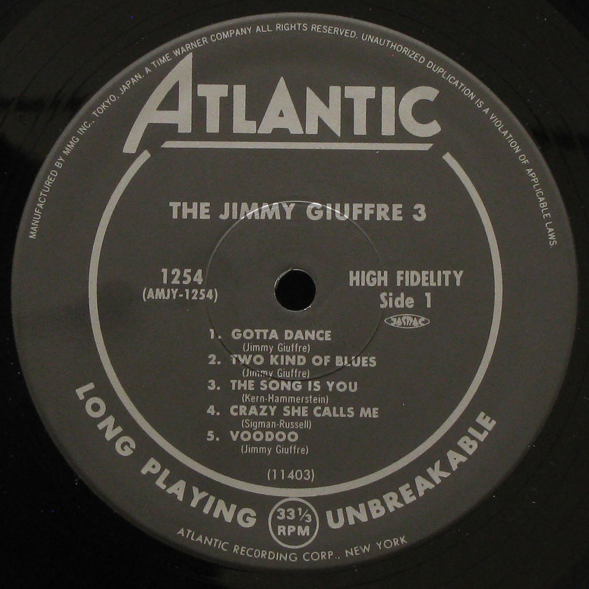 LP Jimmy Giuffre 3 — Jimmy Giuffre 3 (+ obi) фото 3