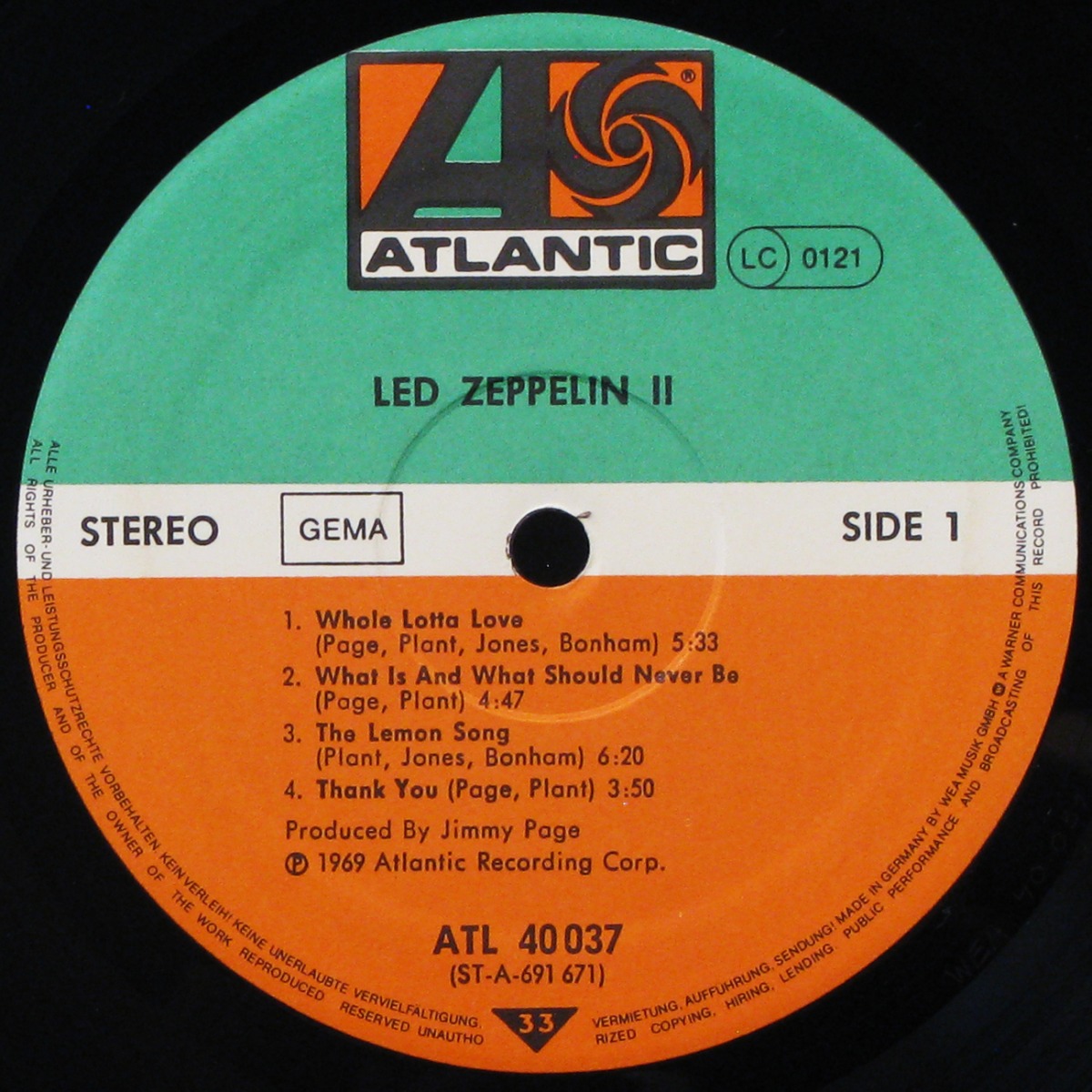 LP Led Zeppelin — Led Zeppelin II фото 3