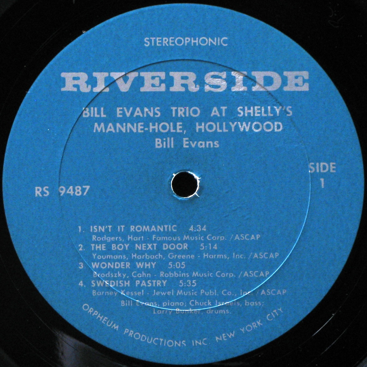 LP Bill Evans Trio — At Shelly's Manne-Hole, Hollywood, California фото 3