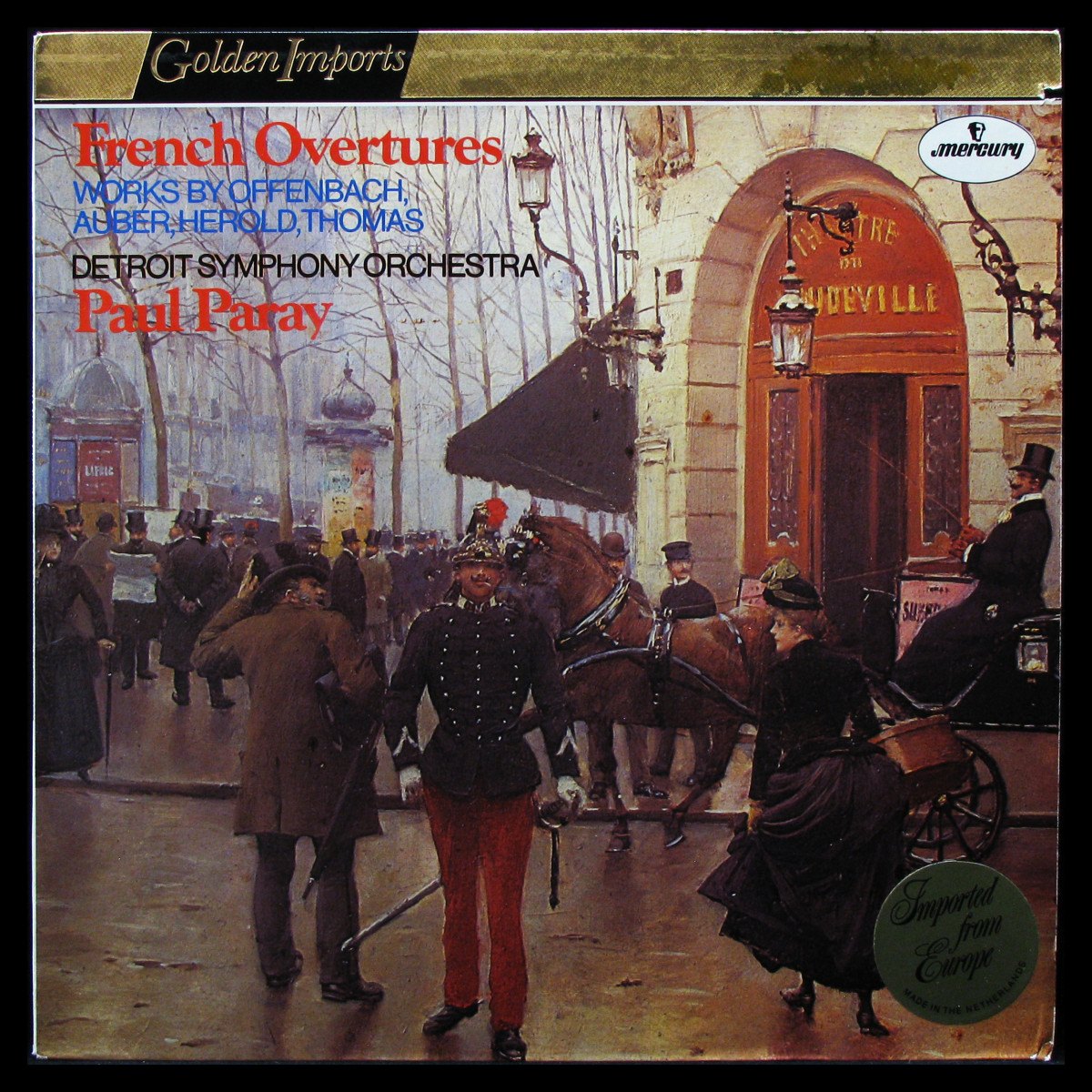 LP Paul Paray / Detroit Symphony Orchestra — French Overtures фото