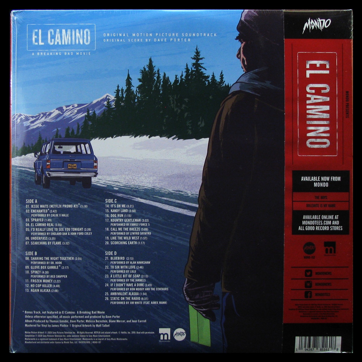 LP Various Artists — El Camino: A Breaking Bad Movie - Original Soundtrack Vinyl (2LP, coloured vinyl) фото 2