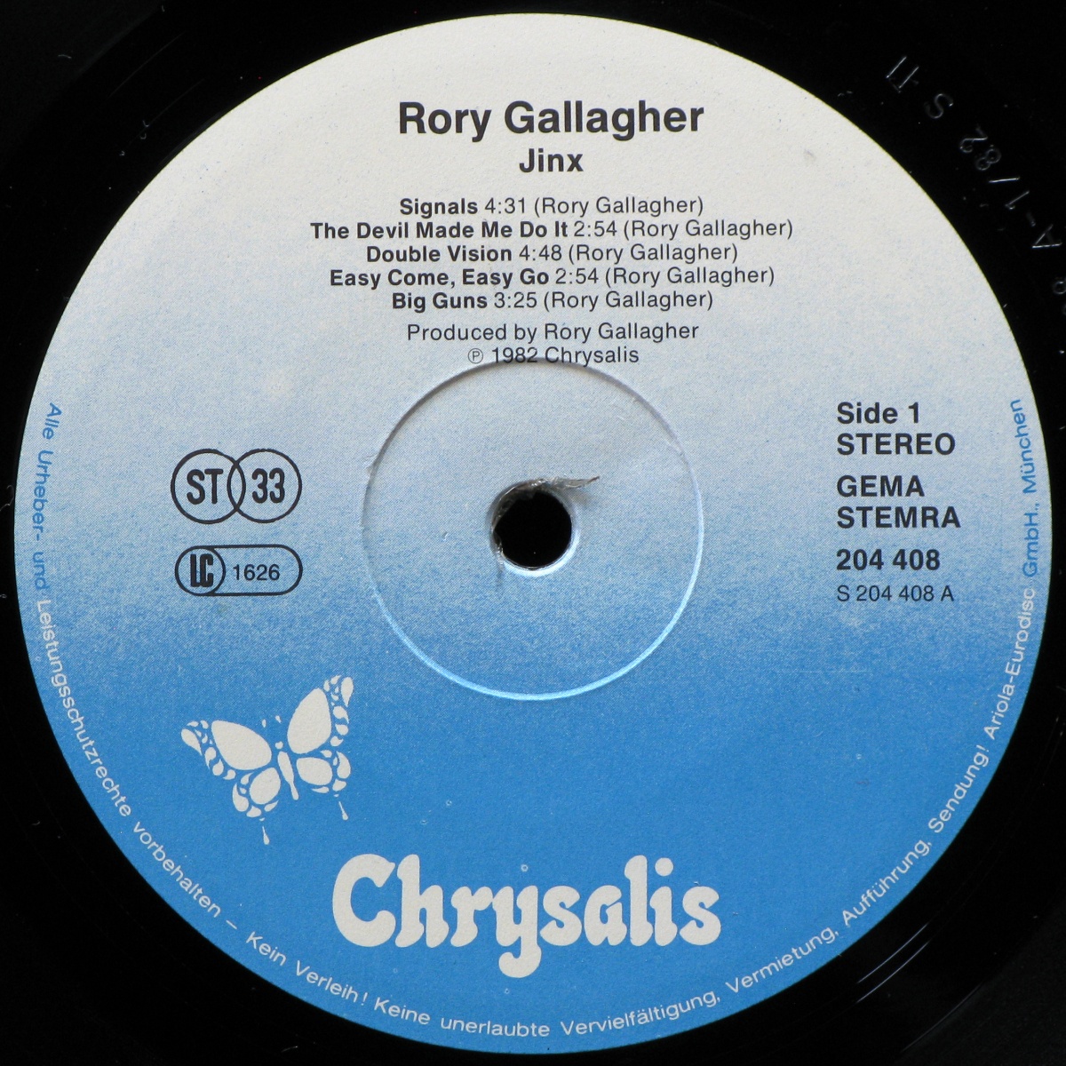LP Rory Gallagher — Jinx фото 2