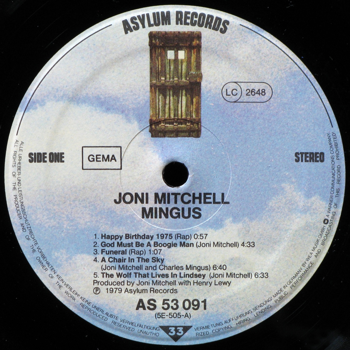 LP Joni Mitchell — Mingus фото 3