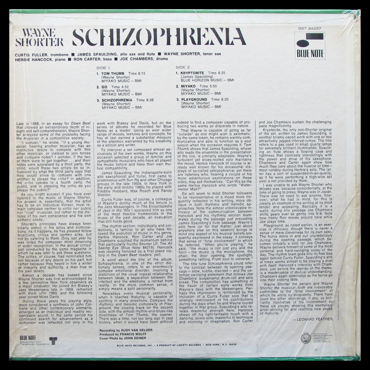 LP Wayne Shorter — Schizophrenia фото 2