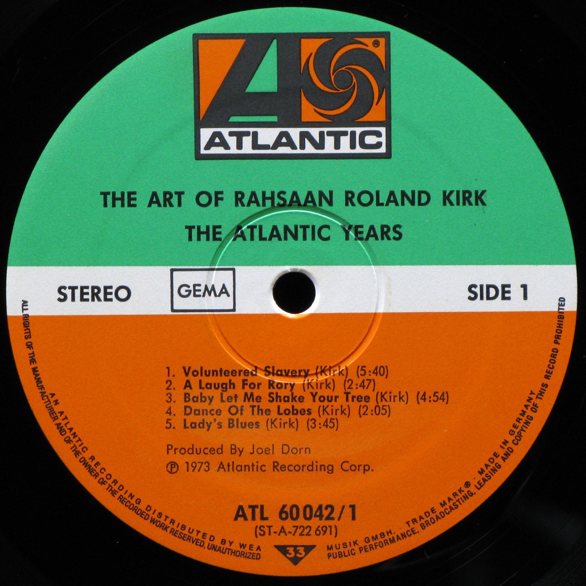 LP Roland Kirk — Art Of Rahsaan Roland Kirk - The Atlantic Years (2LP) фото 2
