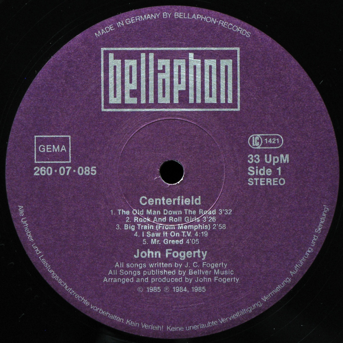 LP John Fogerty — Centerfield фото 2
