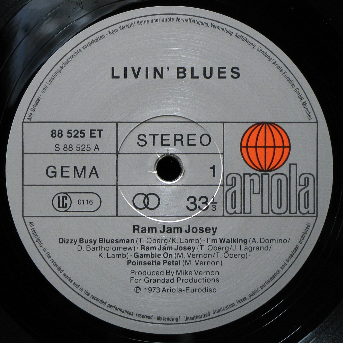LP Livin' Blues — Ram Jam Josey фото 3