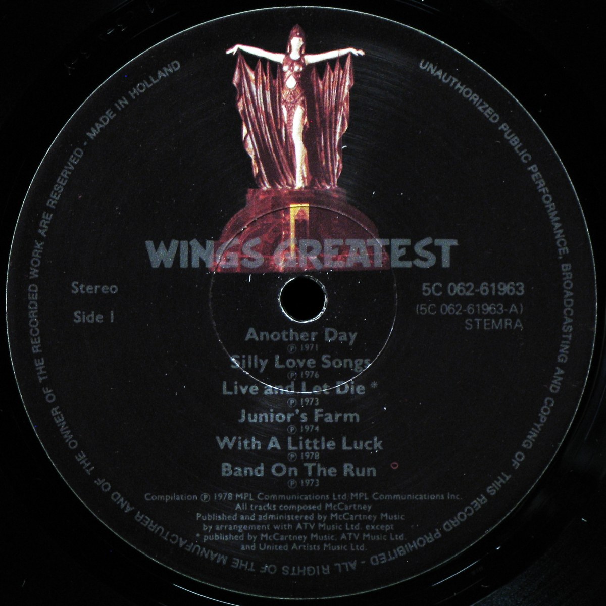 LP Wings — Wings Greatest фото 2