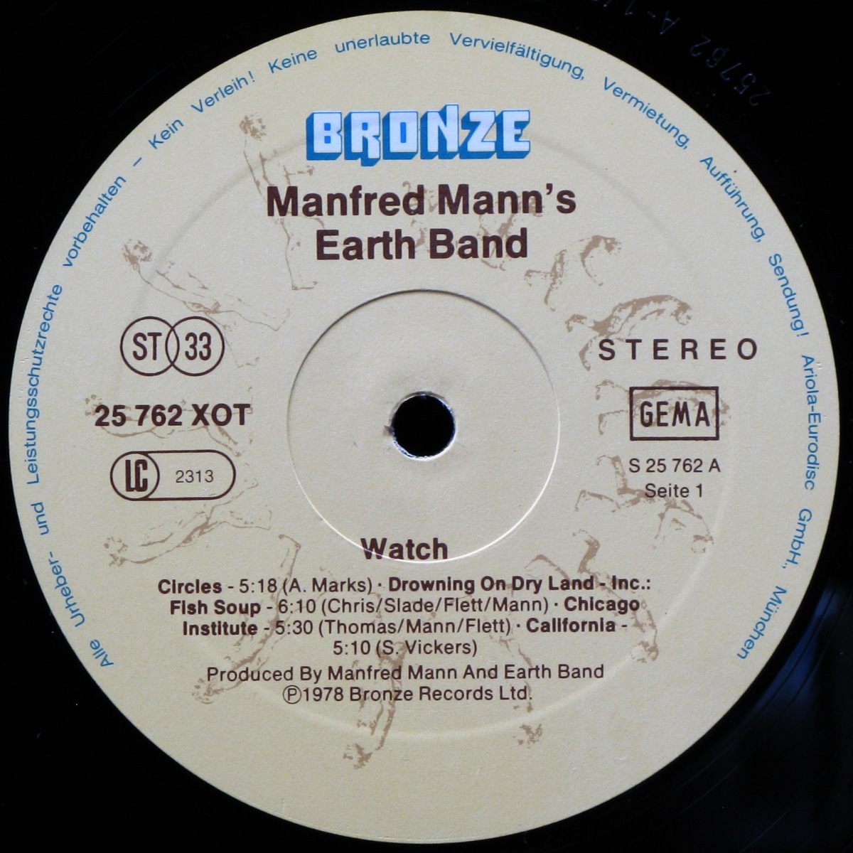 LP Manfred Mann's Earth Band — Roaring Silence фото 2