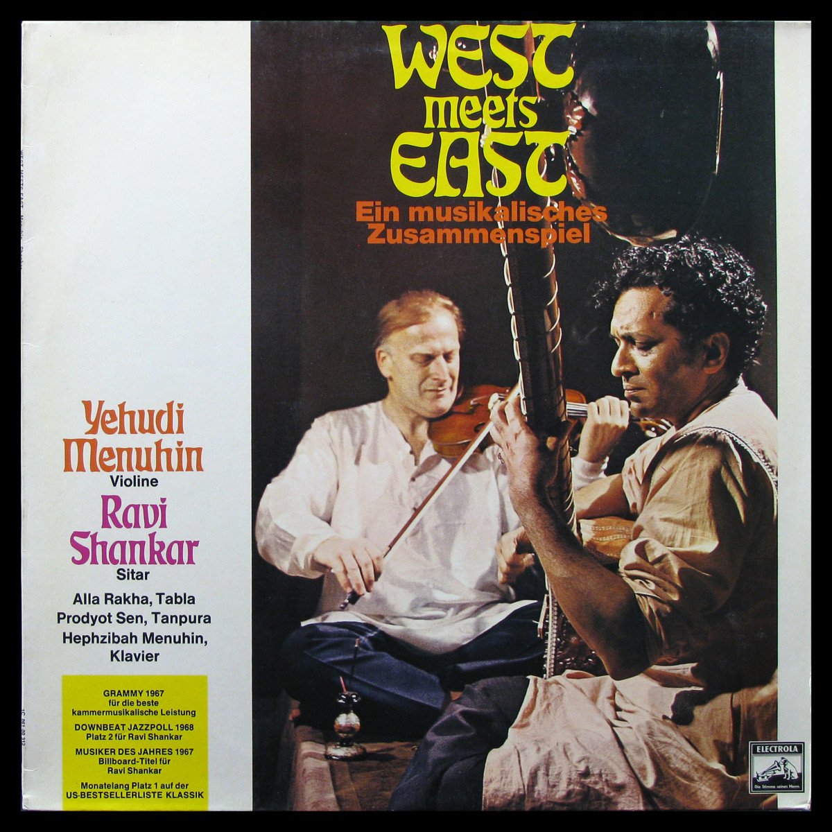 LP Yehudi Menuhin / Ravi Shankar — West Meets East фото