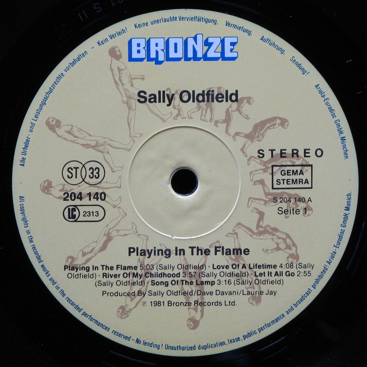 LP Sally Oldfield — Playing In The Flame фото 2