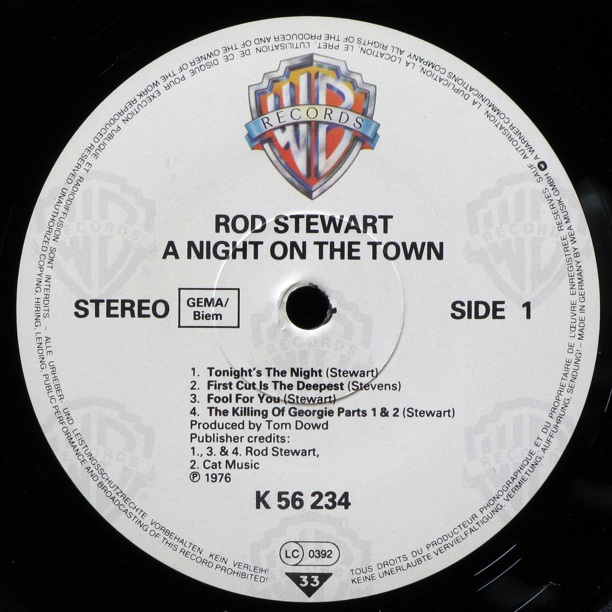 LP Rod Stewart — A Night On The Town фото 2