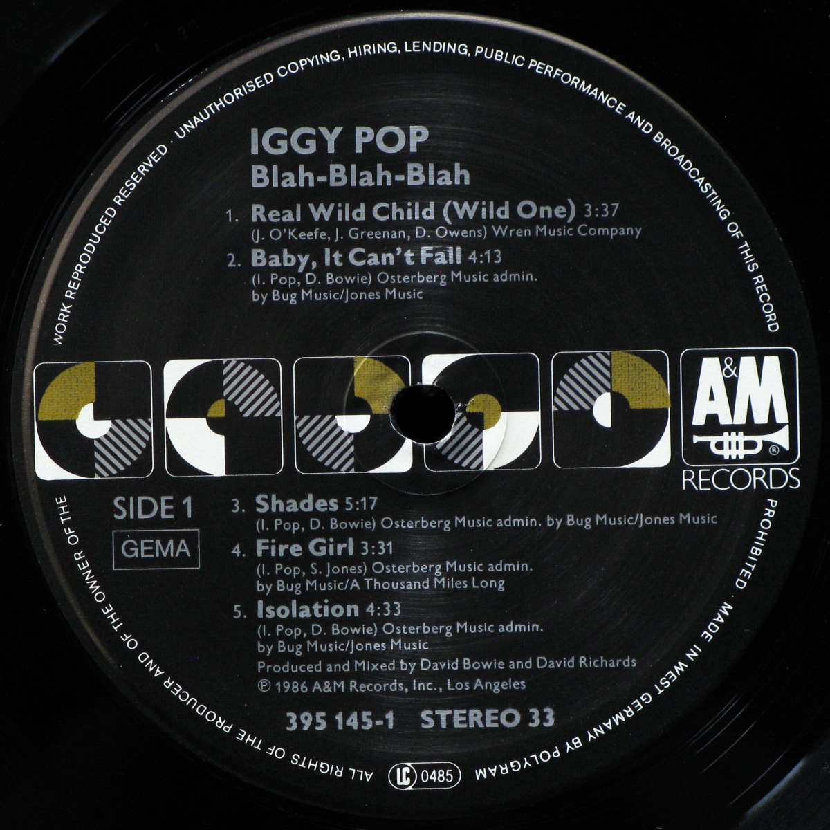 LP Iggy Pop — Blah - Blah - Blah фото 2