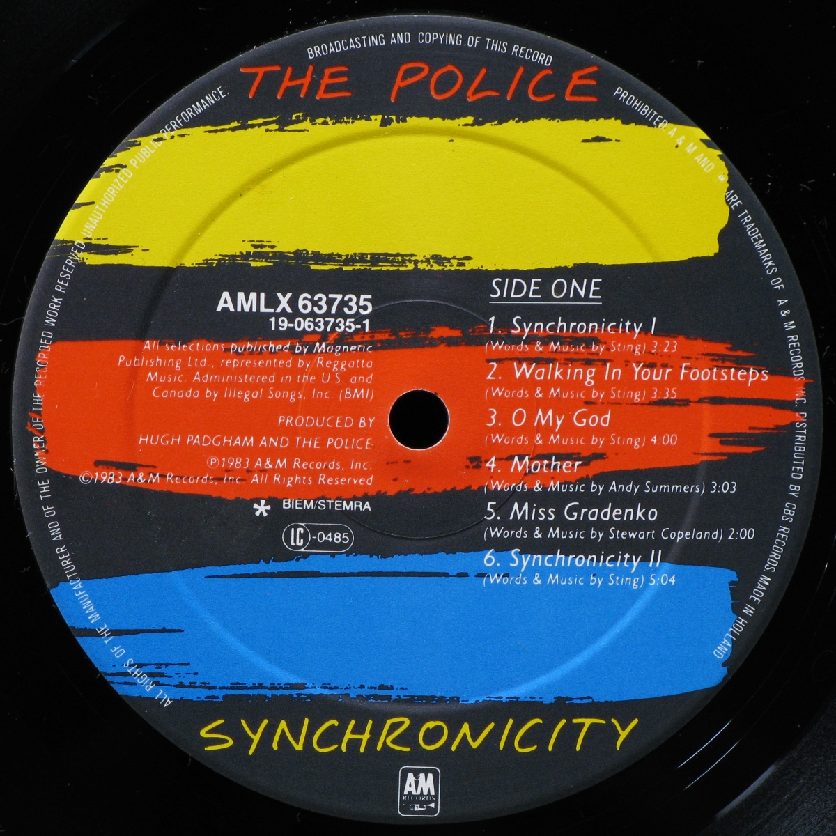 LP Police — Synchronicity фото 2