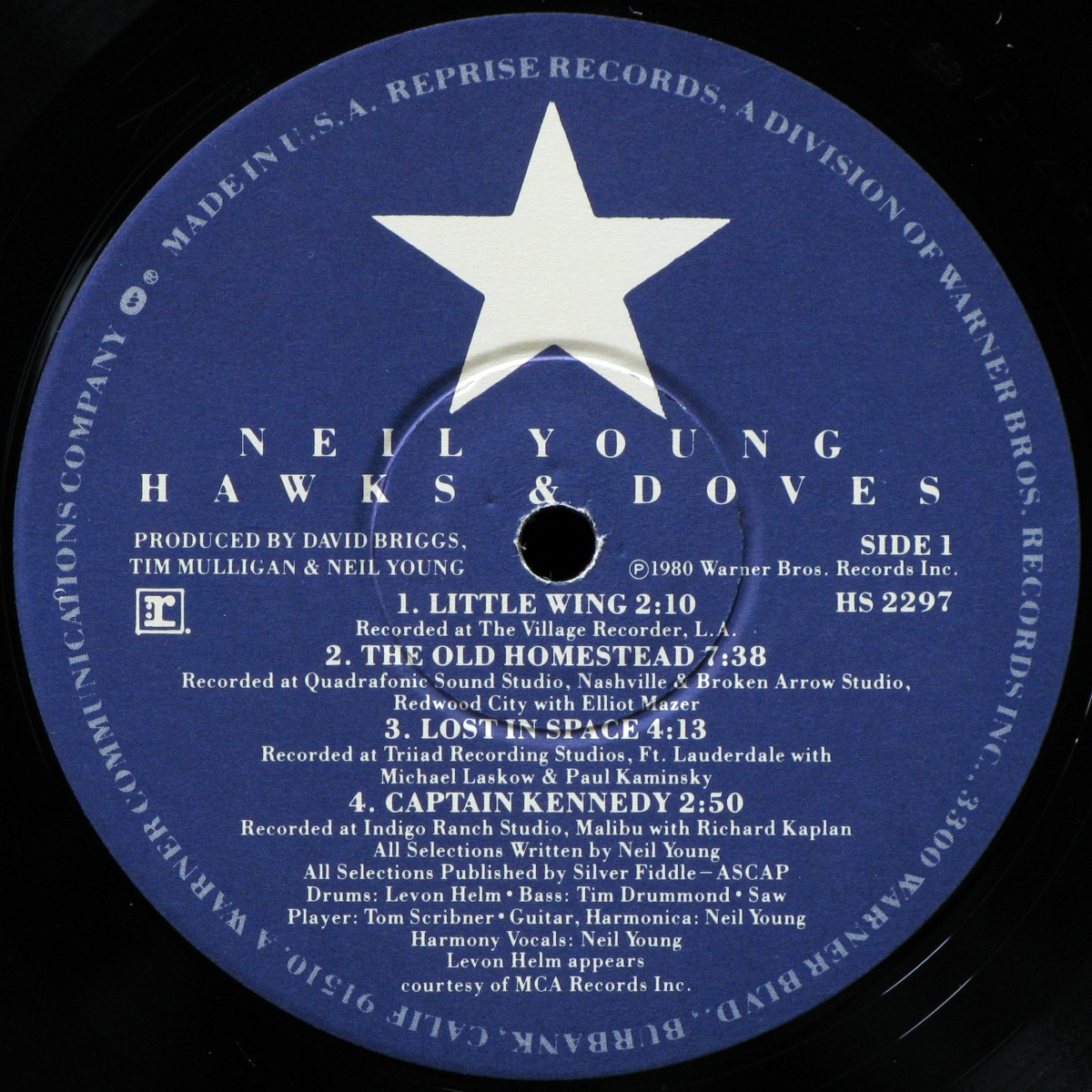LP Neil Young — Hawks & Doves фото 2