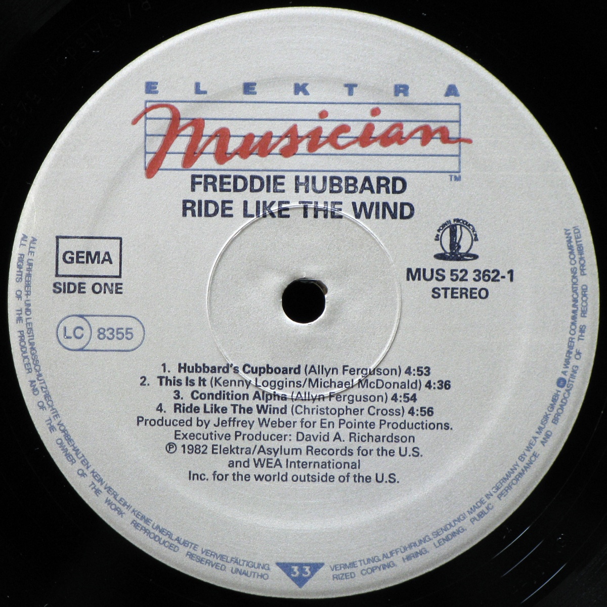 LP Freddie Hubbard — Ride Like The Wind фото 2
