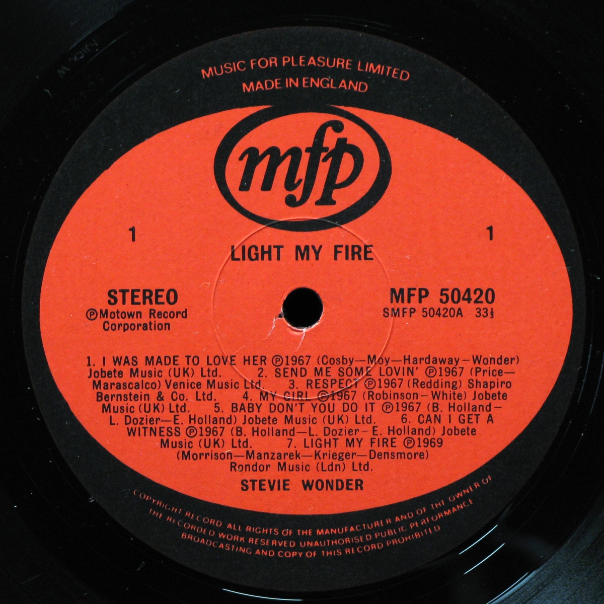 LP Stevie Wonder — Light My Fire фото 2