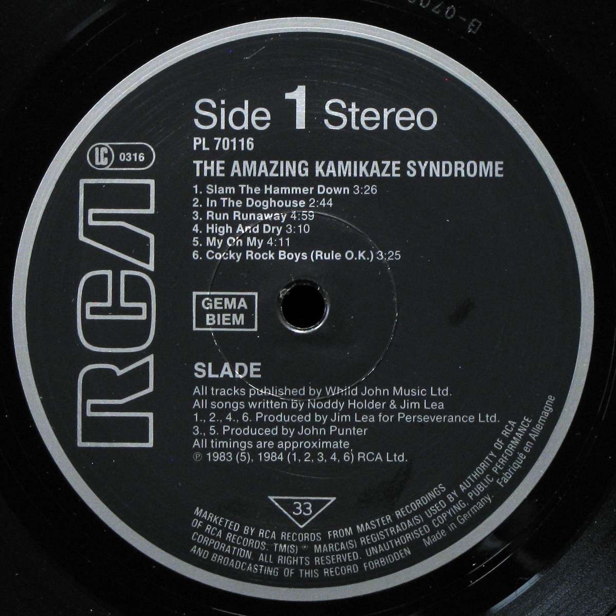 LP Slade — Amazing Kamikaze Syndrome фото 2
