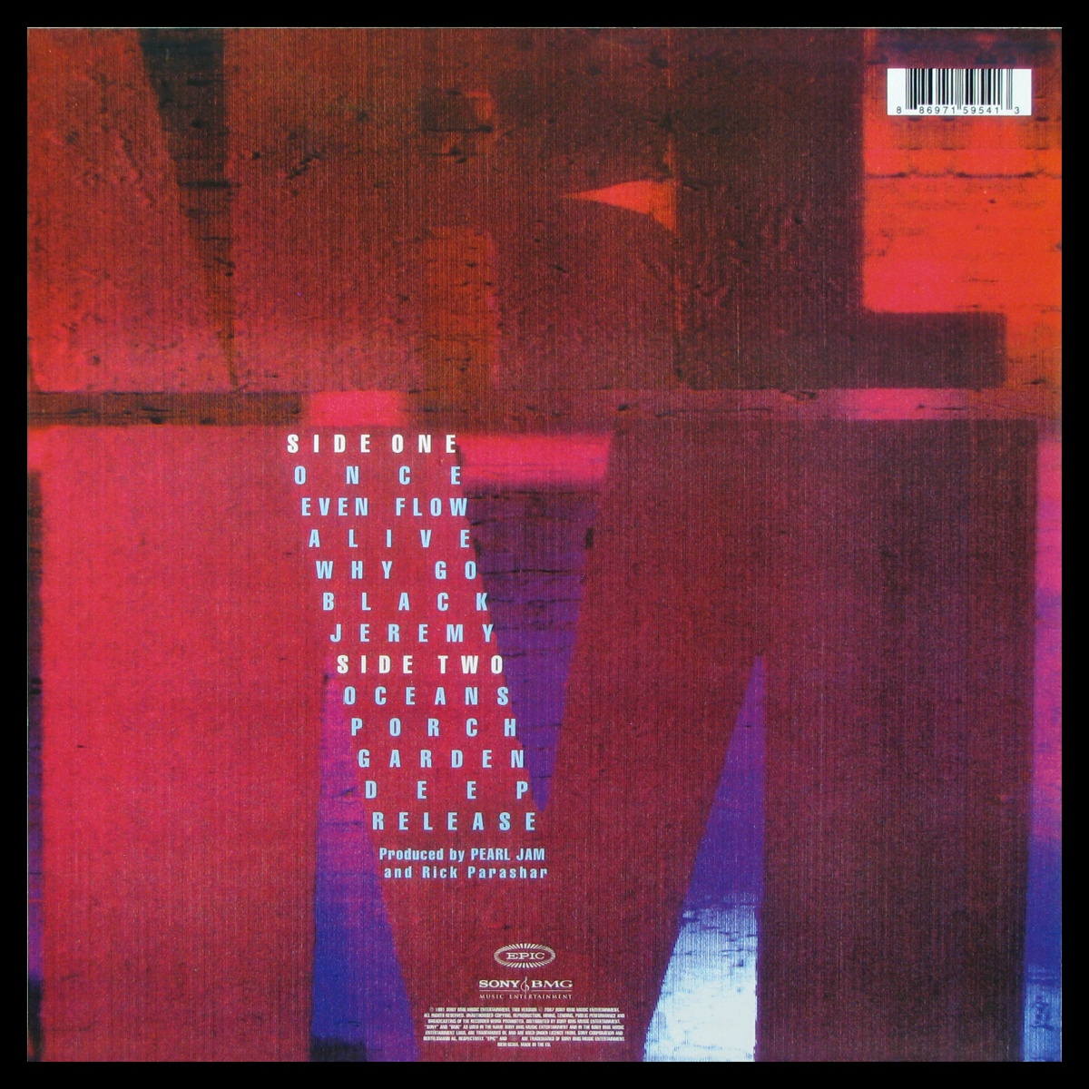 LP Pearl Jam — Ten (coloured vinyl) фото 2